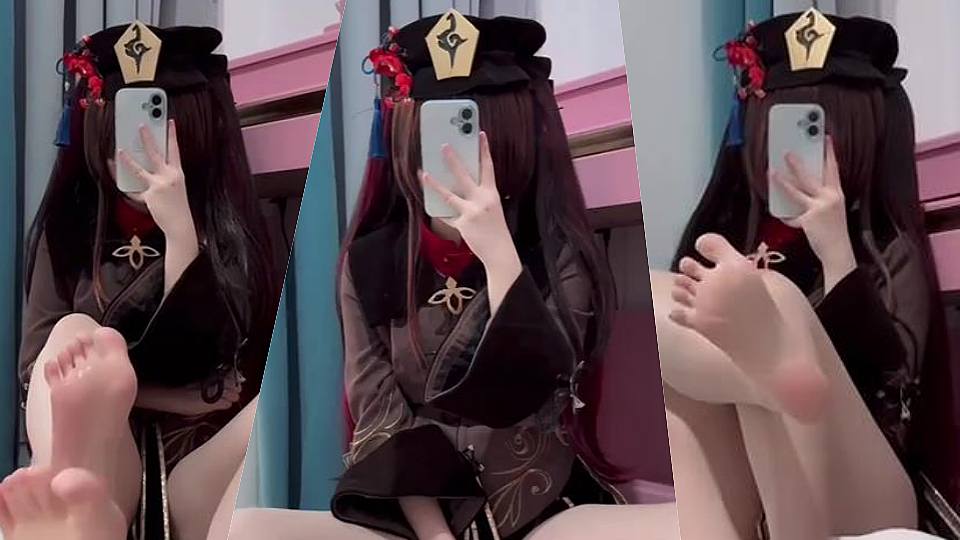 抖音小小苏ASMR 原神胡桃裸足淫语模拟足交